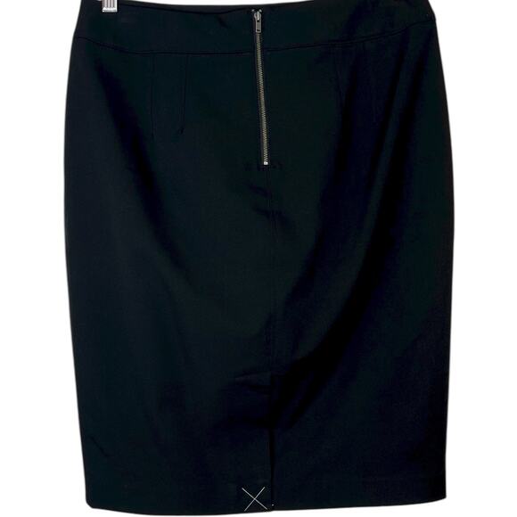 Ann Taylor LOFT Pencil Skirt Stretch Work Office in Solid Black Women's Size 8 - Picture 4 of 8